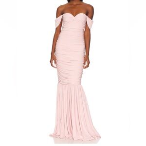 Norma Kamali Walter Gown in Blush